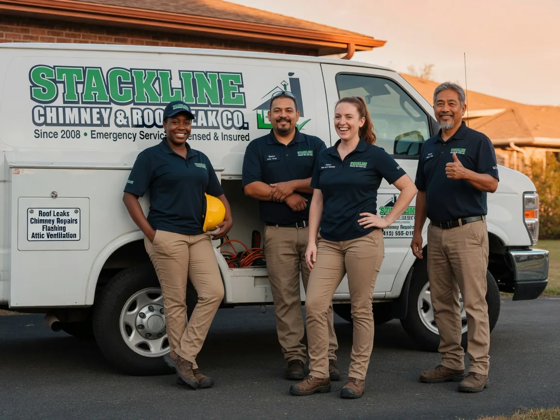 Chimney flashing repair company in Waves, NC